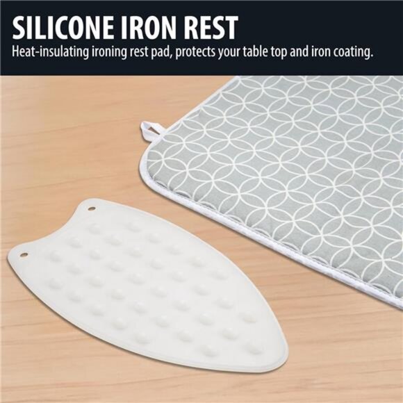 Ironing Mat, Portable Ironing Pad 39.4 x 18.9 inch Table Top Iron Board 5 in 1 - Picture 5 of 7